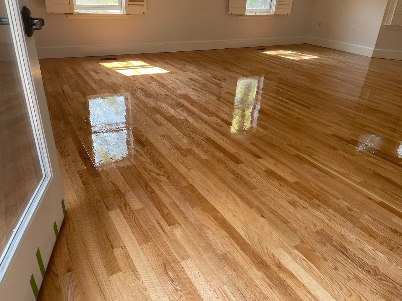 Honey-toned oak in residential space